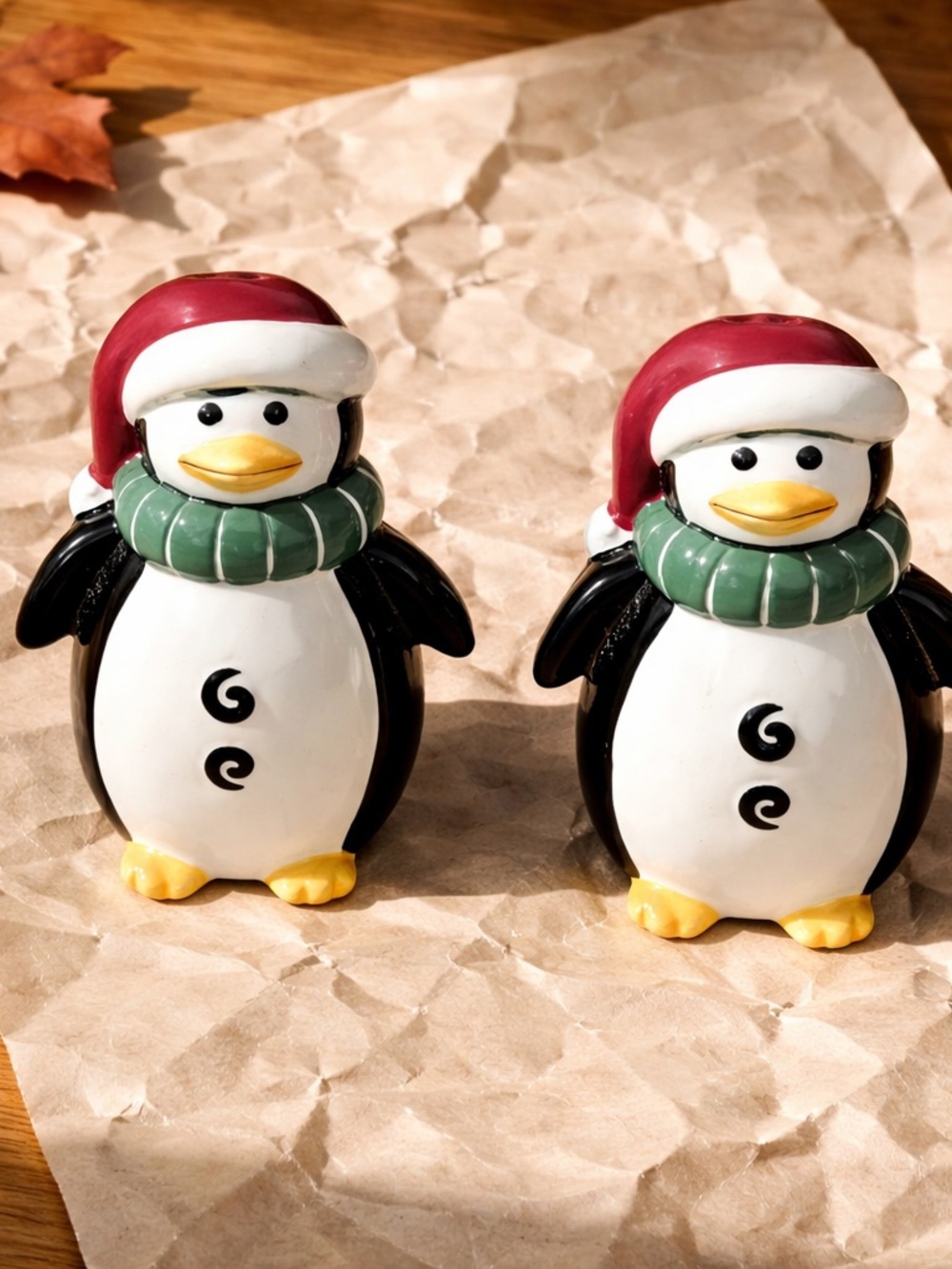 Christmas Penguin Salt & Pepper Shakers